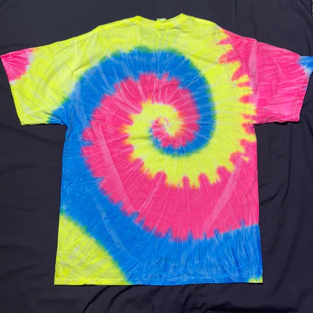 Old Row Tie dye T-SHIRT. X-Large. Worn One Time. Port & Company. - Picture 3 of 8